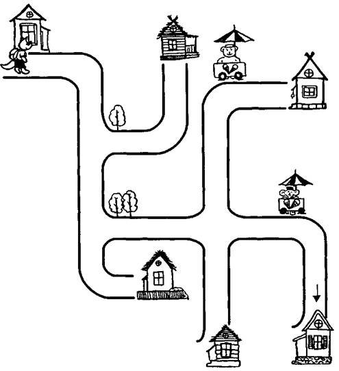 Найди путь по схеме