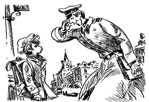 Шел по городу волшебник рисунок