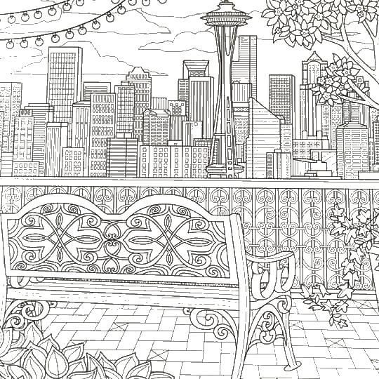 Раскраска антистресс Мегаполис