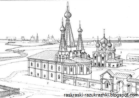 Успенская Церковь в Угличе чертежи