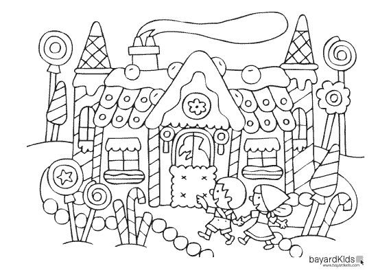 Сказочный город раскраска для детей