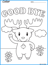Раскраска hello Goodbye