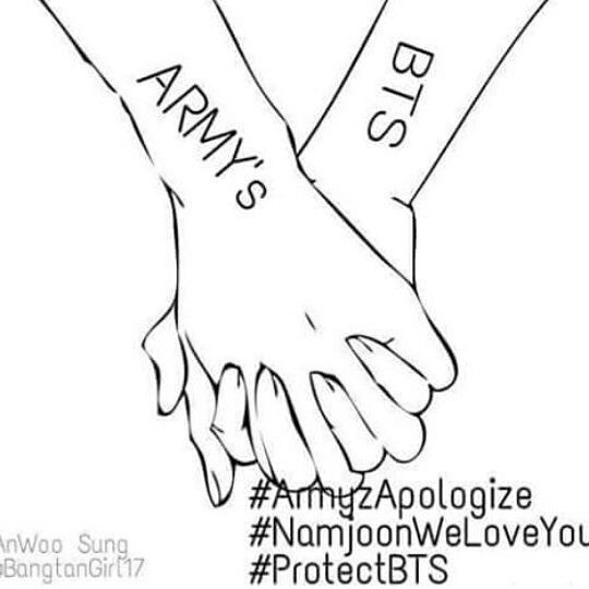 АРМИ БТС для срисовки