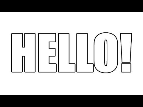 Надпись hello