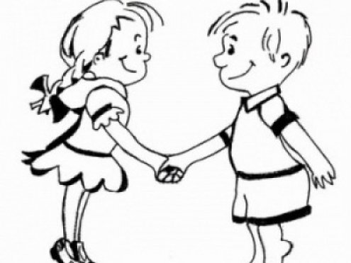 Раскраска этикет для детей