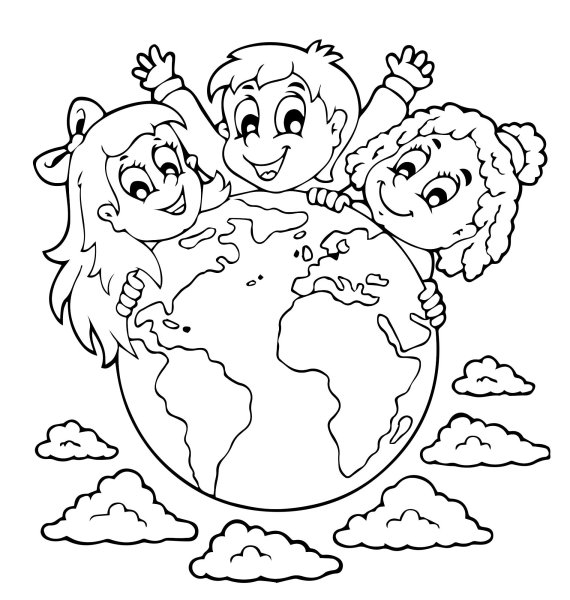 День земли раскраска