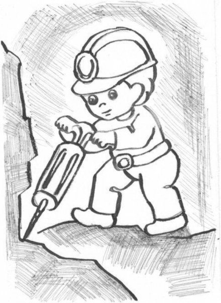 Раскраска Шахтер