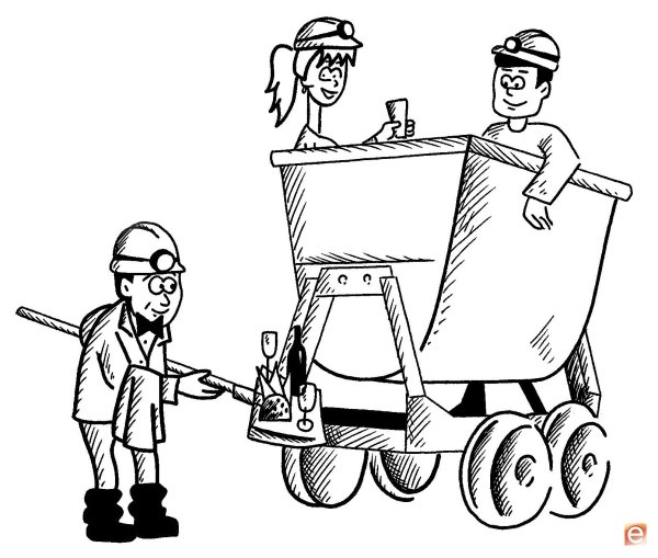 Шахта рисунок