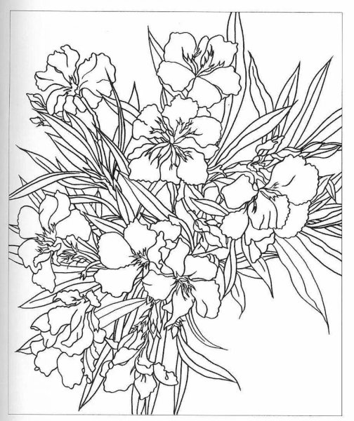 Эскизы для батика цветы