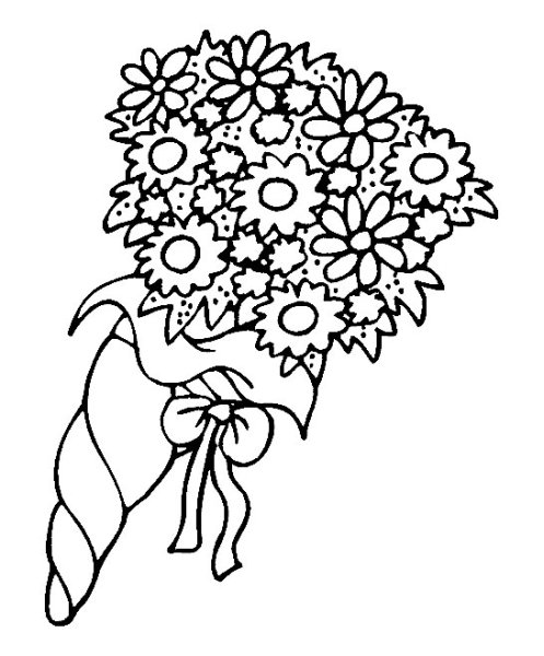 Раскраска по цифрам цветы