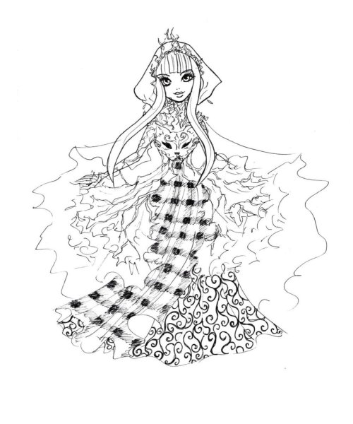 Раскраски Эвер Афтер Хай красная шапочка