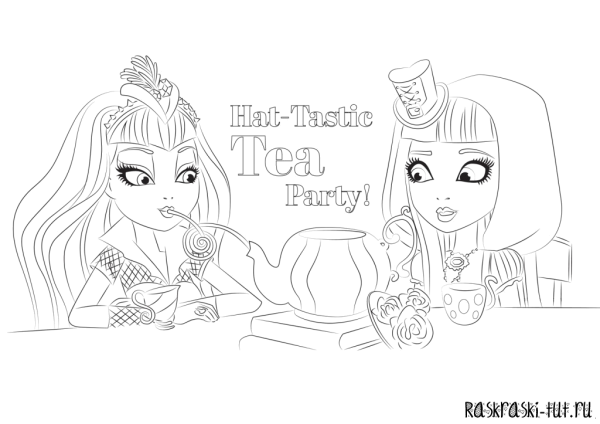 Эвер Афтер Рейвен Квин раскраска