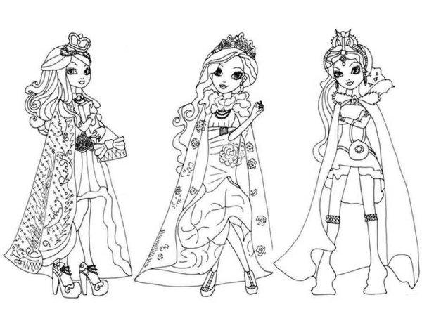 Раскраски Эвер Афтер Хай