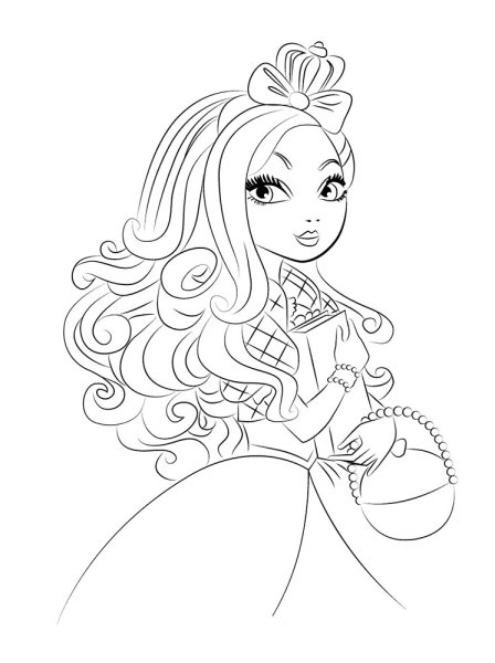 Раскраски для девочек Эвер Афтер Хай