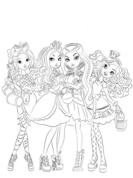 Раскраски Эвер Афтер Хай