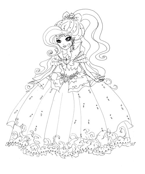 Раскраски Эвер Афтер Хай драконы