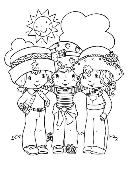 Дружба раскраска для детей