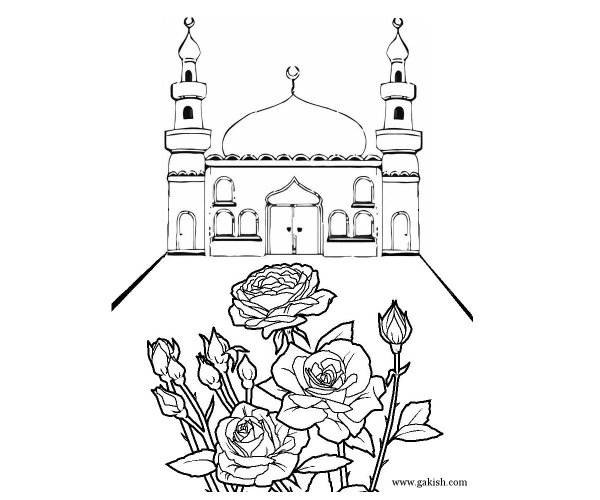 Мечеть рисунок карандашом
