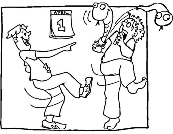 Раскраски на 1 апреля