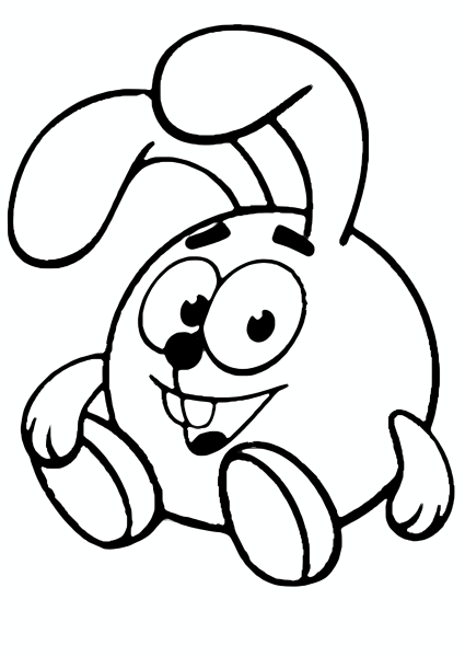 Смешарики раскраска для детей Крош