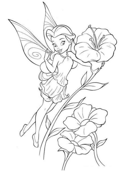 Раскраска феи Динь Розетта