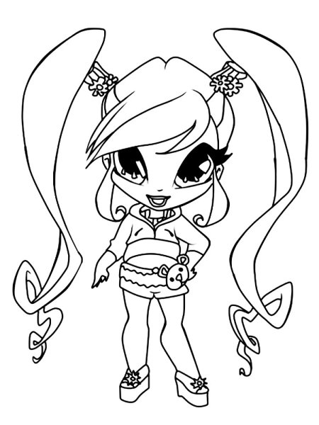 Раскраска Винкс Пикси