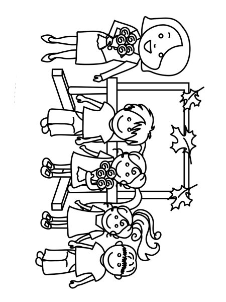 Школьный праздник раскраска