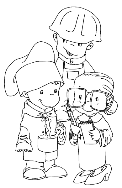 Labour Day Coloring Page