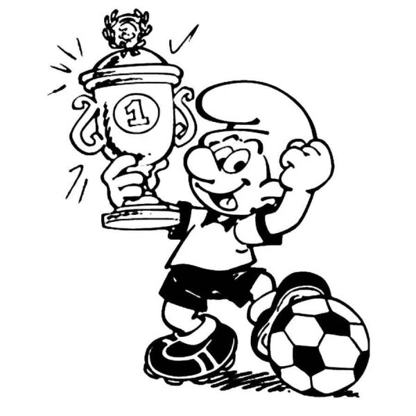 Рисунок на футбольную тему