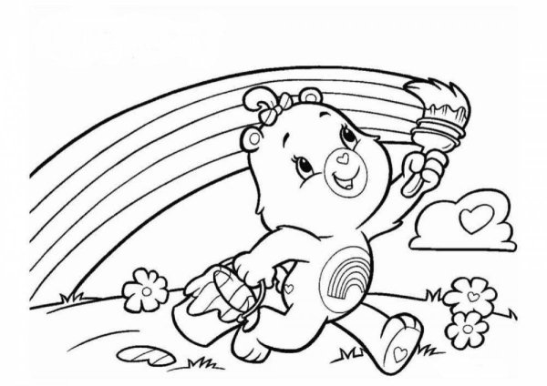 Раскраски для мальчиков Радуга