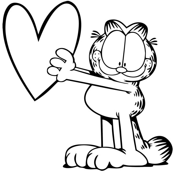 Разукрашки Гарфилд