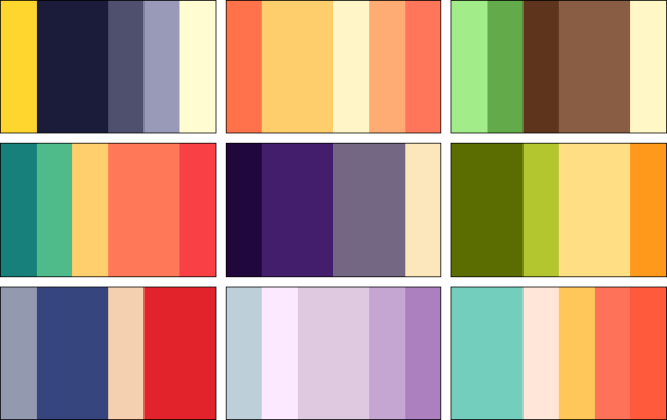 Сочетание двух цветов