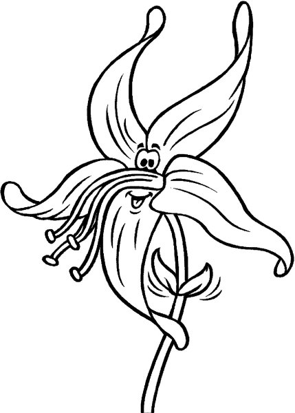 Раскраски необычные растения