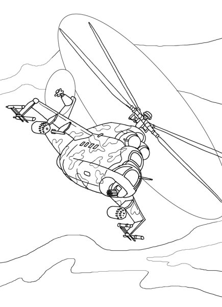 Раскраска десантник