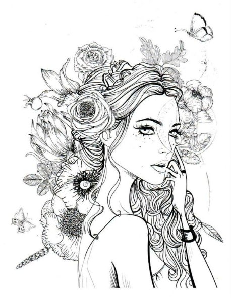 Графика (девушка)