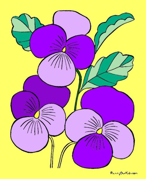 Анютины глазки для детей