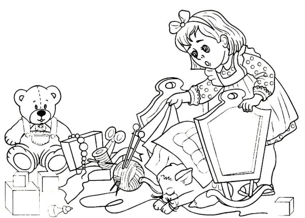 Раскраски по произведениям Маршака