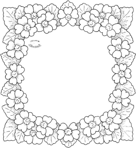 Рамка раскраска