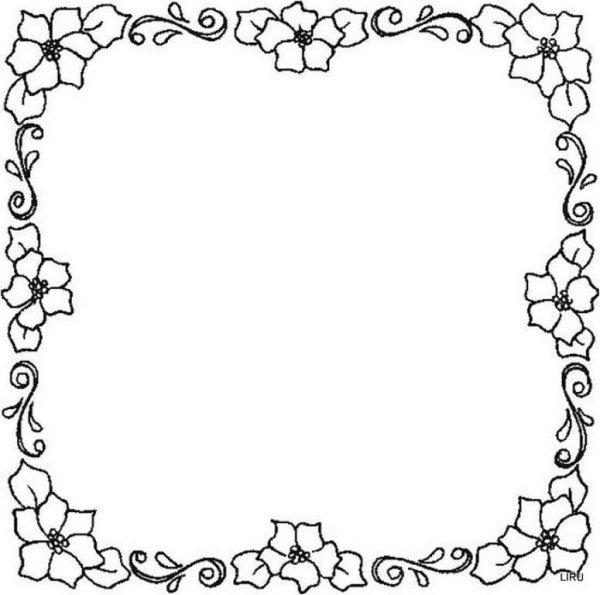 Раскраски рамочки