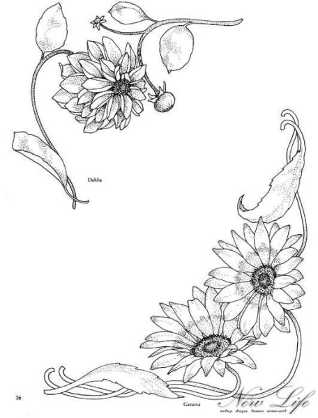 Вышивка гладью обрамление