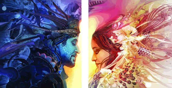 Картина по номерам день ночь