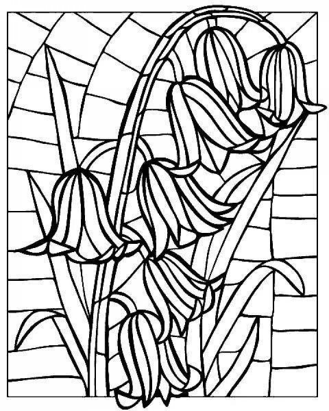 Раскраски витражные картинки