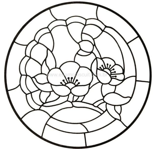 Эскиз витража и мозаики