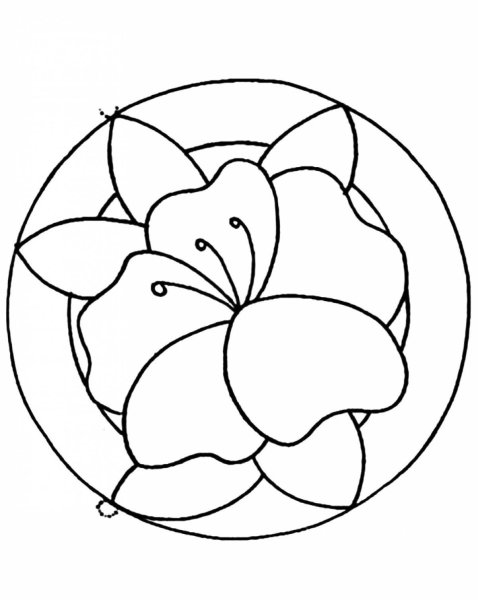 Трафарет для витража для детей