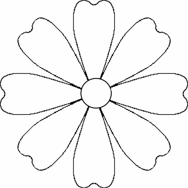 Цветы трафаретки