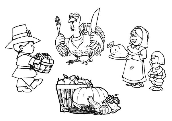 Рисунок на тему день Благодарения