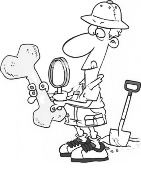 Раскраски профессии археолог