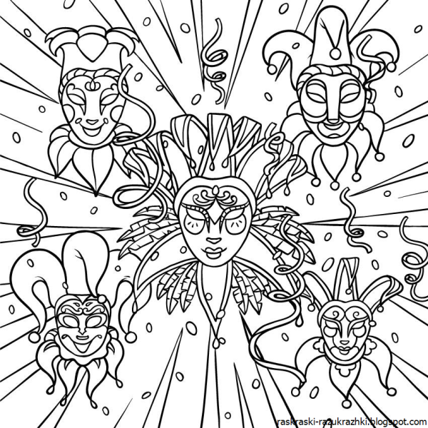 Театр раскраска