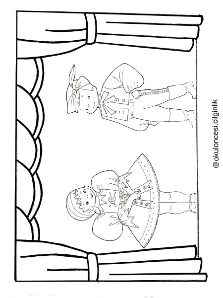 Театр раскраска