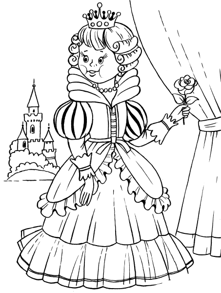 Театр раскраска для детей